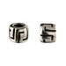 Pandora Compatible Sterling Silver Greek Key Bead (8mm) - Fits all Charm Bracelets