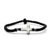 Thin Komboskini Bracelet with hematite cross