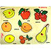 Learning About My Favorite Fruit - Wooden Peg Puzzle (in Greek) Age 3+